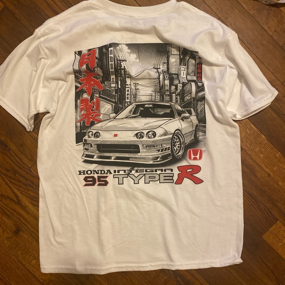 Men's White Honda '95 Integra Type R Graphic Tee